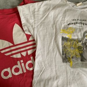 two shirts, both size 10 (medium)
